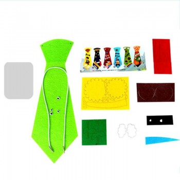 Creative Crafts DIY Ties Kids Handmade Educational Toys Fathers Day Gift Educational Toys Kids DIY Felt Fabric Craft