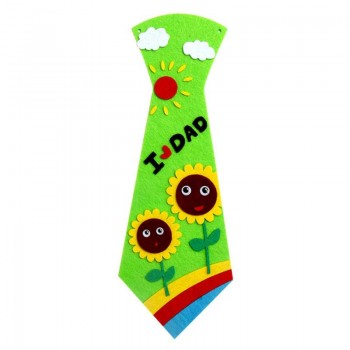 Creative Crafts DIY Ties Kids Handmade Educational Toys Fathers Day Gift Educational Toys Kids DIY Felt Fabric Craft