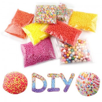 15 Pack Mini Colorful Round Foam Balls Beads Kids Art DIY Crafts Crystal Bottle Decoration Accessories Homemade Birthday Gifts