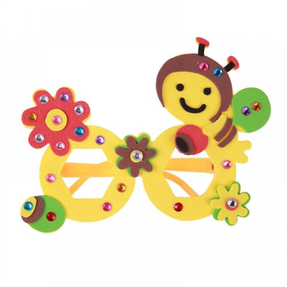 Creative DIY Glasses Baby Kids Children DIY Glasses Frame Educational Handmade Material Puzzles Crafts Toys for Infant Children