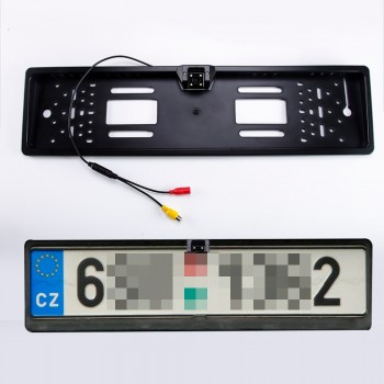 Hippcron Car Rear View Camera in EU European License Plate Frame Night Vision Waterproof Car Reverse Backup Parking