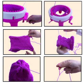 DIY Hand Scraf Hat Knitting Machine Plastic Needle Position Big Weaving Loom Knit Children Educational Learning Toy Dropshiping