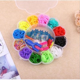 Animal Bear Boxed Rubber Elastic Loom Bands Barcelets Set Kids Girls Diy Gift Bracelets Rubber Bands to  Tool for Women