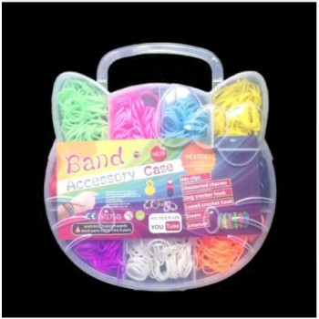 Animal Bear Boxed Rubber Elastic Loom Bands Barcelets Set Kids Girls Diy Gift Bracelets Rubber Bands to  Tool for Women