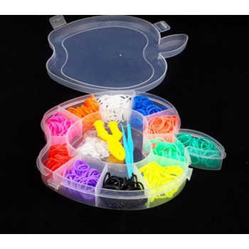 Animal Bear Boxed Rubber Elastic Loom Bands Barcelets Set Kids Girls Diy Gift Bracelets Rubber Bands to  Tool for Women