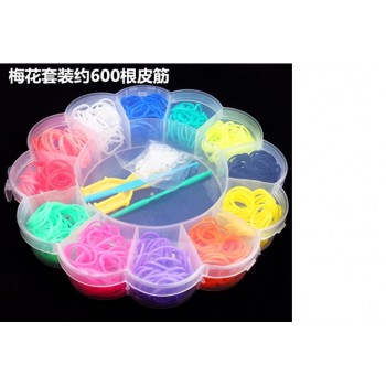 Animal Bear Boxed Rubber Elastic Loom Bands Barcelets Set Kids Girls Diy Gift Bracelets Rubber Bands to  Tool for Women
