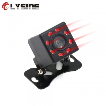 Olysine 8 LED IR Night Vision Back Camera Waterproof Backup Parking Camera  Universal Wide Angle Rearview Car Rear View Camera