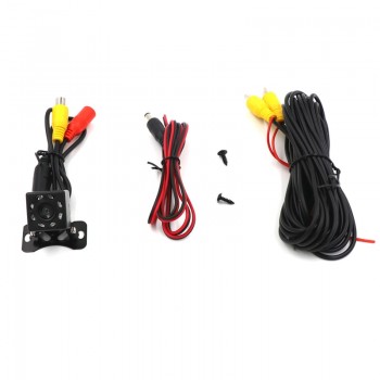 Olysine 8 LED IR Night Vision Back Camera Waterproof Backup Parking Camera  Universal Wide Angle Rearview Car Rear View Camera