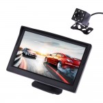 VODOOL Car Rear View Camera Reversing Parking System Kit 5 inch TFT LCD Rearview Monitor Waterproof Night Vision Backup Camera
