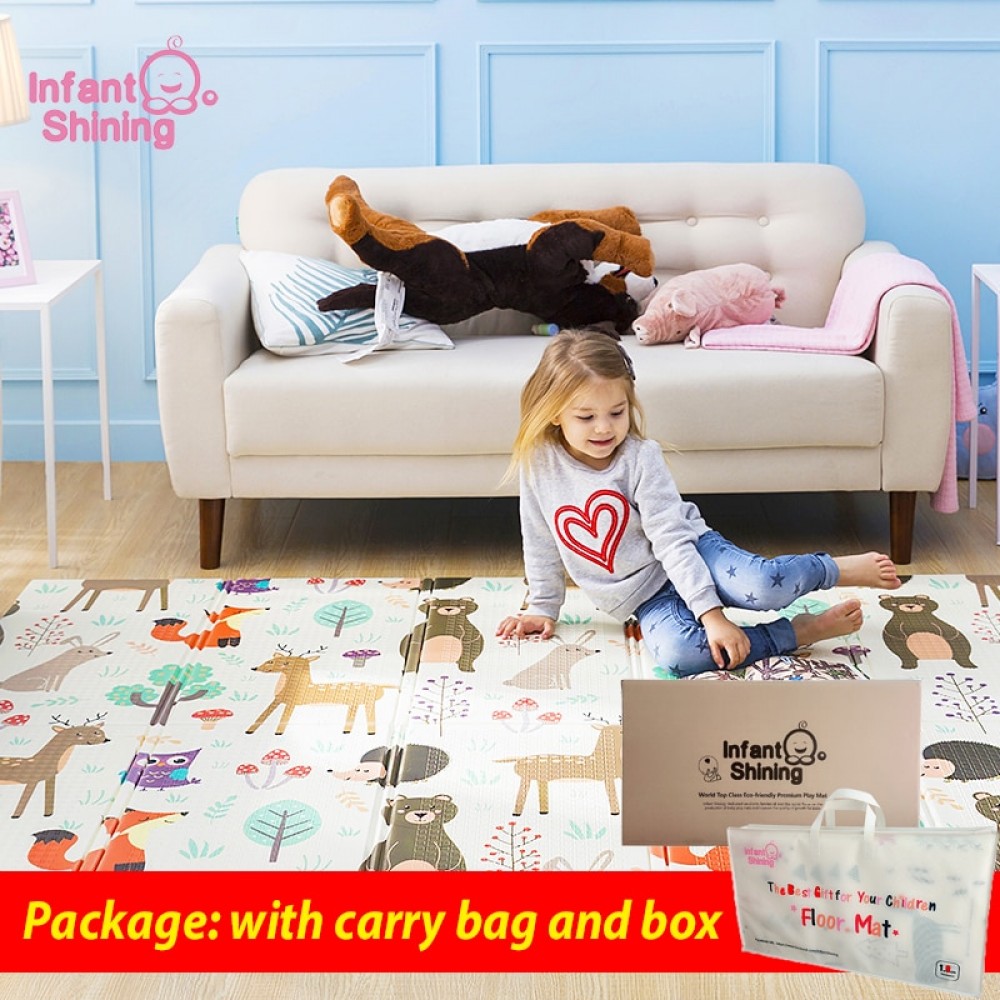 Infant Shining Baby Play Mat Xpe Puzzle Childrens Mat Thickened Tapete Infantil Baby Room Crawling Pad Folding Mat Baby Carpet