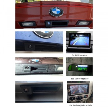 Wired / Wireless Rear View Camera for BMW E60 E61 E70 E71 E72 E82 E88 E84 E90 E91 E92 E93 X1 X5 Backup Car Trunk Handle Camera