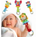New Design Plush Baby Toy Animal Hand Bells Baby Rattle Toys High Quality Newbron Gift Animal Style Free Shipping BF01