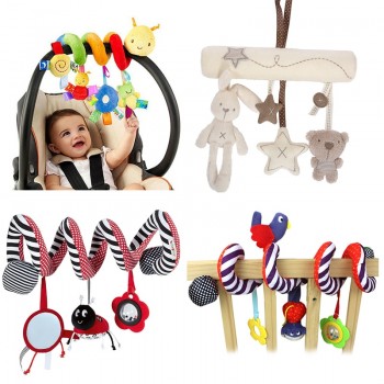 Soft Infant Crib Bed Stroller Toy Spiral Baby Toys For Newborns Car Seat Educational Rattle Baby Towel Education Toys