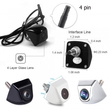Universal vehicle camera car front and rear view camera 170 Wide Angle Auto CCD HD Backup Reverse Parking Camera Waterproof 12V