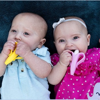 Safe Baby Teether Toys Baby Cute Crib Rattle Bendable Activity Training ToothBrush Toy Cheapest High Quality And Environmentally