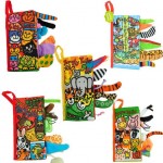 Baby Toys Infant Kids Early Development Cloth Books Learning Education Unfolding Activity Books Animal Tails Style SZ04