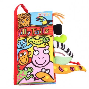 Baby Toys Infant Kids Early Development Cloth Books Learning Education Unfolding Activity Books Animal Tails Style SZ04