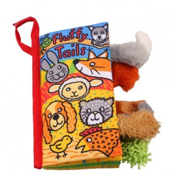 Baby Toys Infant Kids Early Development Cloth Books Learning Education Unfolding Activity Books Animal Tails Style SZ04