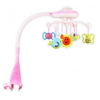 Baby Rattles Toy 0-12 Months Crib Mobile Musical Bed Bell With Sky Stars Rattles Projection Cartoon Early Learning Kids Toys