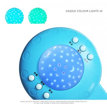 Baby Rattles Toy 0-12 Months Crib Mobile Musical Bed Bell With Sky Stars Rattles Projection Cartoon Early Learning Kids Toys