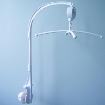 Baby toys White Rattles Bracket Set Baby Crib Mobile Bed Bell Toy Holder Arm Bracket Wind-up Music Box drop shipping