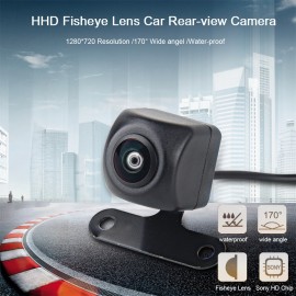 Dasaita Universal Car Rear View Camera with Fisheye HD lens Backup Camera Vechile Parking Assiantance Camera 170 Wide Angel