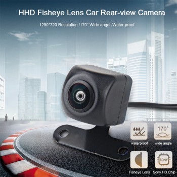 Dasaita Universal Car Rear View Camera with Fisheye HD lens Backup Camera Vechile Parking Assiantance Camera 170 Wide Angel