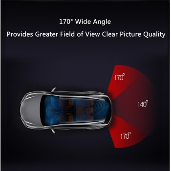 Dasaita Universal Car Rear View Camera with Fisheye HD lens Backup Camera Vechile Parking Assiantance Camera 170 Wide Angel