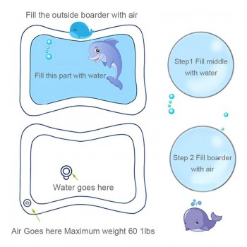 2018 Creative Dual Use Toys Baby Inflatable Patted Pad Baby Inflatable Water Cushion - Prostrate Water Cushion Pat Pad