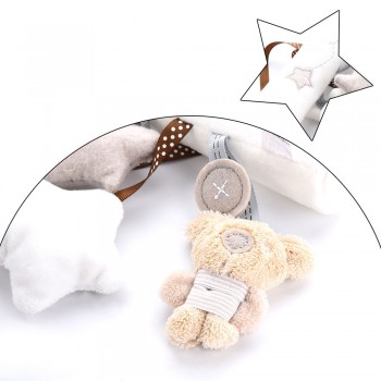 Bearoom Baby Rattles Cute Stroller Toy Musical Mobile Baby Toys Hand Bell Rabbit Music Doll Bed Bell For Infant Stroller