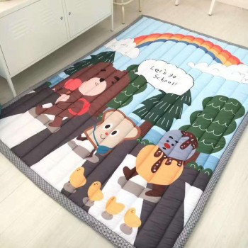 Infant Shining 140X195CM Baby Play Mats 2.5CM Thickening Cartoon Blanket Children Game Carpet Machine Washable Rugs