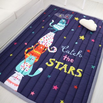 Infant Shining 140X195CM Baby Play Mats 2.5CM Thickening Cartoon Blanket Children Game Carpet Machine Washable Rugs