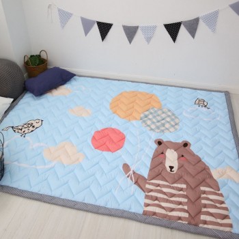 Infant Shining 140X195CM Baby Play Mats 2.5CM Thickening Cartoon Blanket Children Game Carpet Machine Washable Rugs