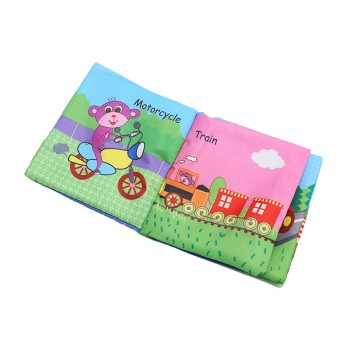 10pages Baby Rattles Mobiles Toy Soft Animal Cloth Book Newborn Stroller Hanging Toy Bebe Early Learning Educate Baby Toys