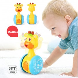 Baby Rattles Tumbler Doll Baby Toys Sweet Bell Music Roly-poly Learning Education Toys Gifts Baby Bell Baby Toys