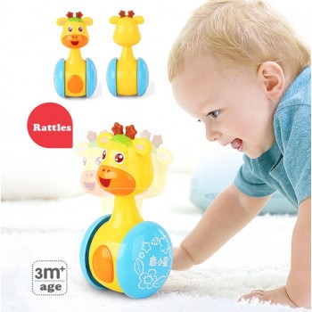 Baby Rattles Tumbler Doll Baby Toys Sweet Bell Music Roly-poly Learning Education Toys Gifts Baby Bell Baby Toys