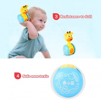 Baby Rattles Tumbler Doll Baby Toys Sweet Bell Music Roly-poly Learning Education Toys Gifts Baby Bell Baby Toys