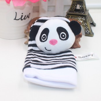1pcs Soft Animal Socks Wrist Bell Bands Sound Hand Foot Bell Pet Socks Attention Baby Kids Intellectual Development Toys