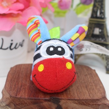 1pcs Soft Animal Socks Wrist Bell Bands Sound Hand Foot Bell Pet Socks Attention Baby Kids Intellectual Development Toys