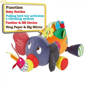 Educational Toys For Baby 0-12 Month Cartoon Plush Elephant Baby Rattles Brinquedos Para Bebe Oyuncak Baby Toys