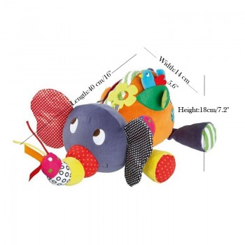 Educational Toys For Baby 0-12 Month Cartoon Plush Elephant Baby Rattles Brinquedos Para Bebe Oyuncak Baby Toys