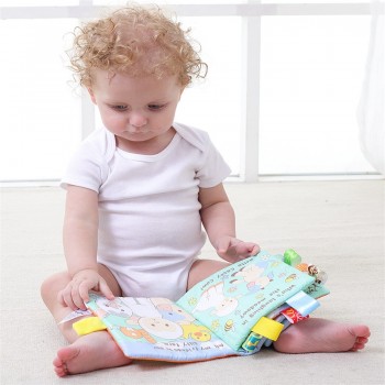 Animal Style Monkey/Owl/Dog Newborn Baby Toys Learning Educational Kids Cloth Books Cute Infant Baby Fabric Book Ratteles Toy