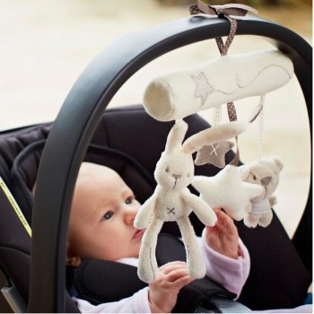 New 2017 Baby cribs Rattle babyplay Baby Hand Bell Multifunctional Plush Toy Stroller Mobile Gifts infant travel arch