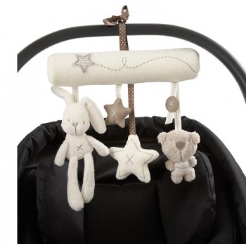 New 2017 Baby cribs Rattle babyplay Baby Hand Bell Multifunctional Plush Toy Stroller Mobile Gifts infant travel arch