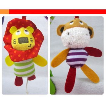 New 2017 Baby cribs Rattle babyplay Baby Hand Bell Multifunctional Plush Toy Stroller Mobile Gifts infant travel arch