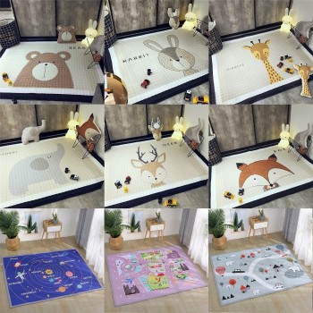 Animals Deer Elephant Fox Bear Giraffe Anti-skid Baby Play Mats Blanket Kids Carpet Nordic Style Room Home Decor Photo Props