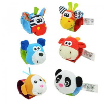 Free shipping Baby Rattle Baby Toys 0-12 Months Sozzy Garden Bug Wrist Rattle and Foot Sock Educational Toys Christmas #C
