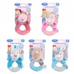 baby plush toy ring bell baby plush rattle whistle cute cartoon dog / Hedgehog/ rhinoceros / donkey/ Cattle baby toy
