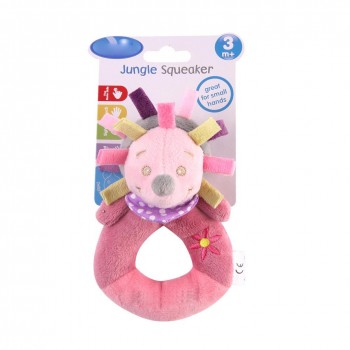 baby plush toy ring bell baby plush rattle whistle cute cartoon dog / Hedgehog/ rhinoceros / donkey/ Cattle baby toy