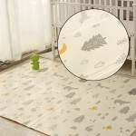 200CM*180CM*1CM Baby Portable Play Mat Folding XPE Crawling Pad Home Outdoor Folding Waterproof Puzzle Game Mat